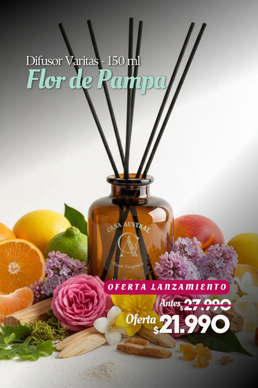 Difusor Varitas 150 ml Flor de Pampa [Floral]